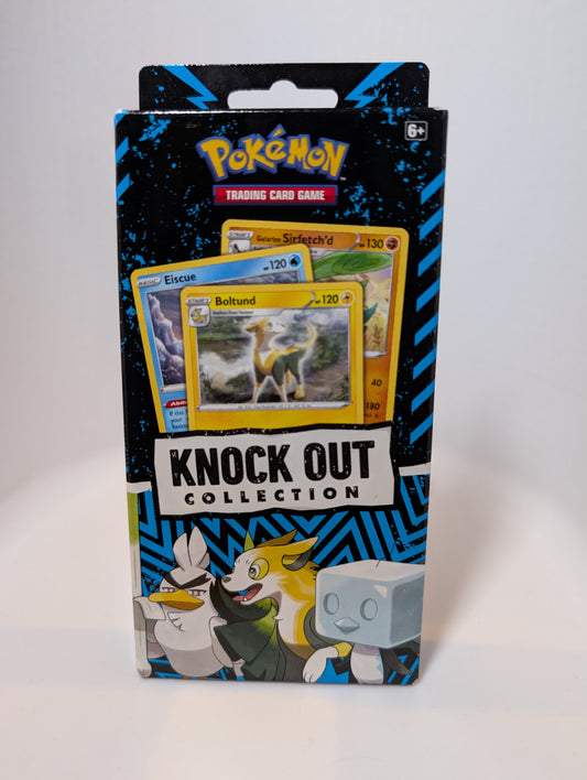 Pokémon TCG: Knockout Collection (Boltund, Eiscue & Galarian Sirfetch'd and 2 Booster Packs)