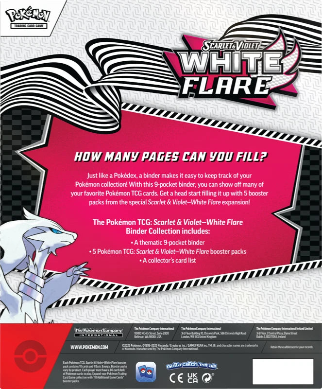Scarlet & Violet White Flare Binder Collection Pokemon TCG