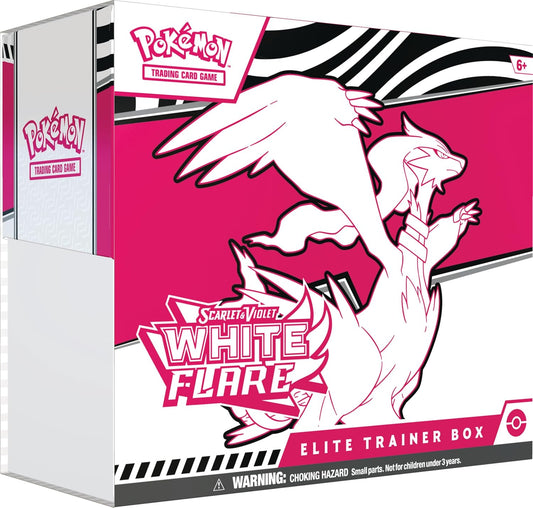 White Flare Elite Trainer Box ETB Pokemon TCG Trading Card Game