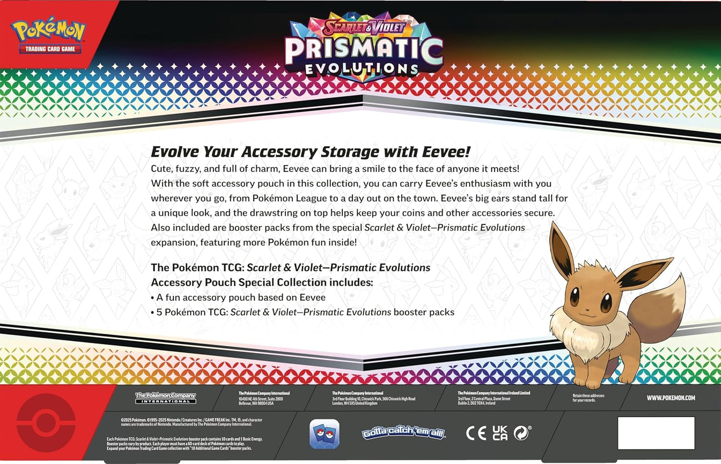 Prismatic Evolutions Accessory Pouch Special Collection Pokemon TCG