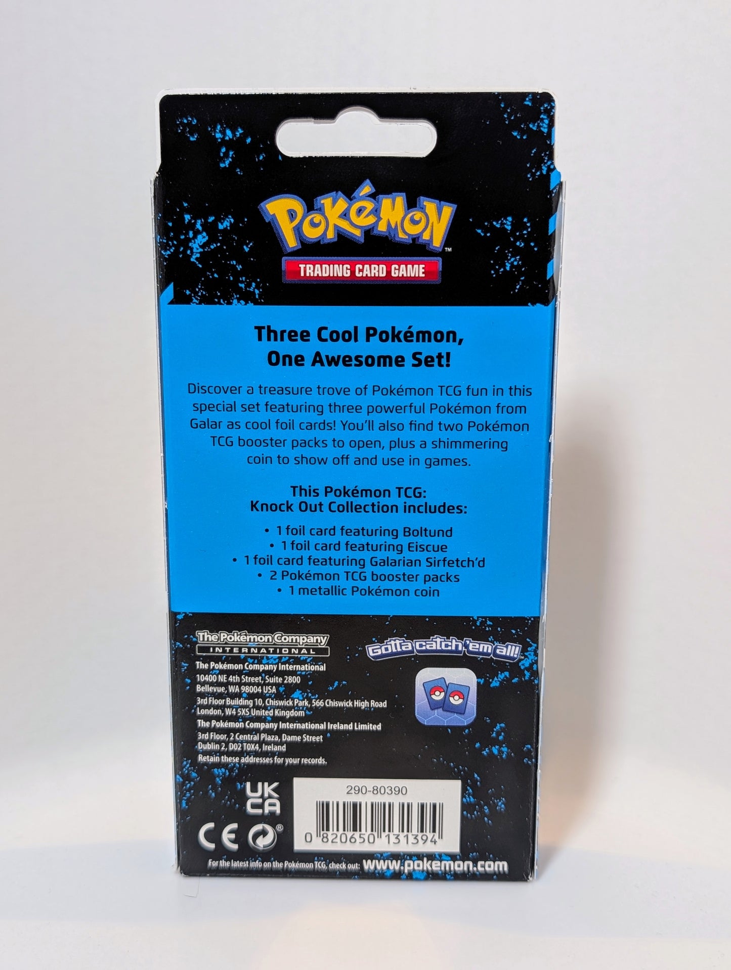 Pokémon TCG: Knockout Collection (Boltund, Eiscue & Galarian Sirfetch'd and 2 Booster Packs)